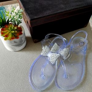 3 For $30/Gummy Flip Flop Sandals (clear)